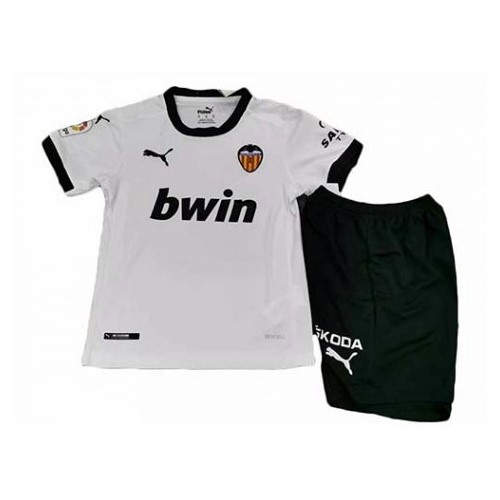 Camiseta Valencia Replica Primera Ropa Niños 2020/21 Blanco